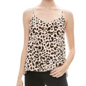 L’agence Women’s Jane silk camisole tank top size xsmall animal prints
